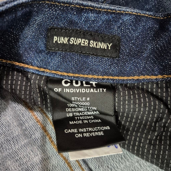 Men's Cult of Individuality Jeans, Blue, 31x32 - Picture 2 of 7